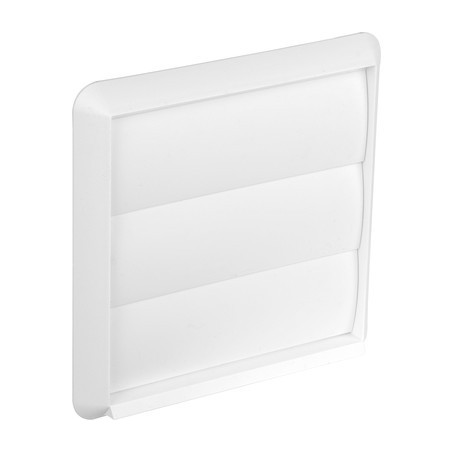 Wall Outlet Gravity Flap 100mm White Wall Outlet Gravity Flap 100mm White